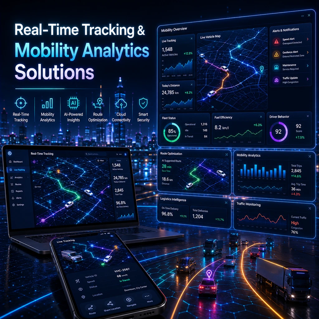 Real time tracking and mobility analytics solutions
